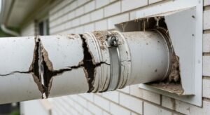 cracks and gaps in your dryer vent system