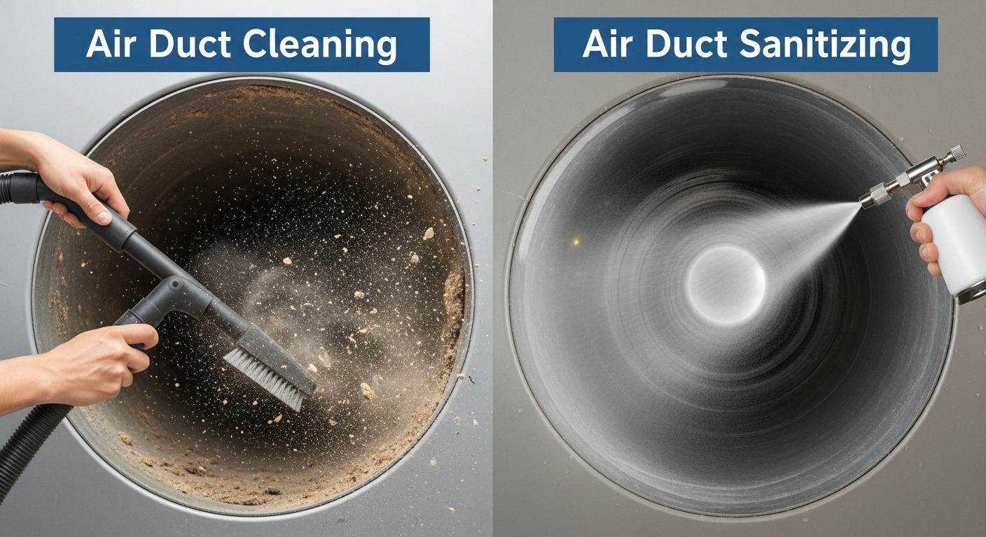 Air Duct Cleaning vs Air Duct Sanitizing
