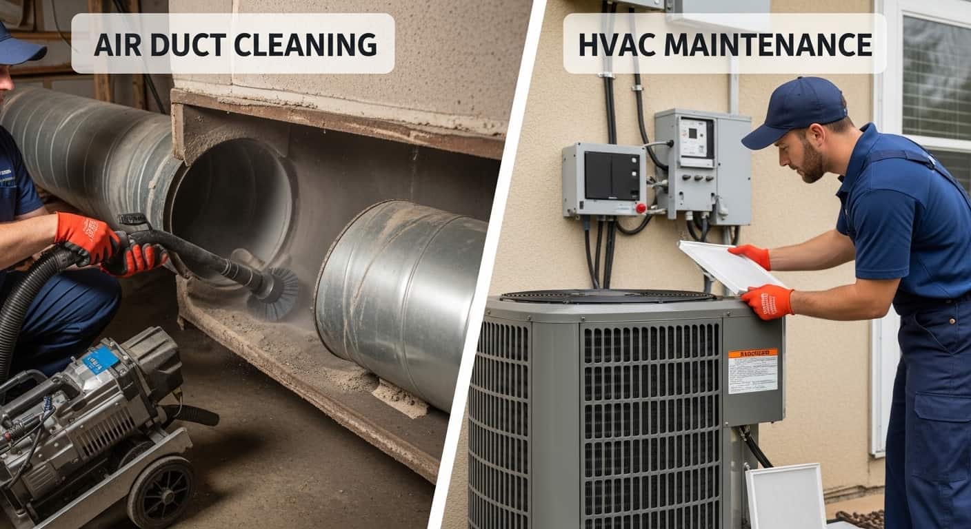 air duct cleaning vs hvac cleaning