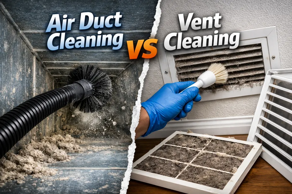 Air Duct Cleaning vs Vent Cleaning
